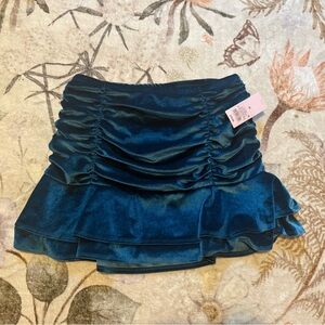 Wild Fable Deep Blue Velvet Skirt